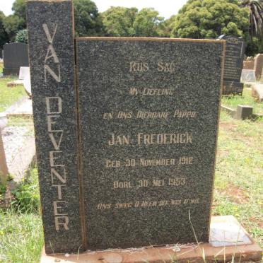 DEVENTER Jan Frederick, van 1912-1953