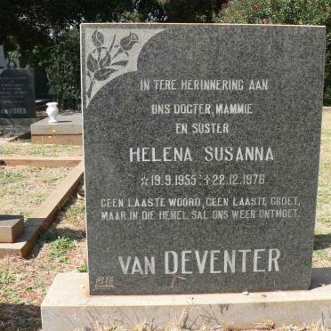 DEVENTER Helena Susanna, van 1955-1976