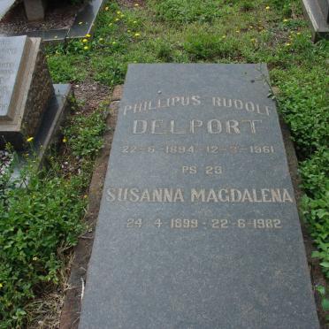 DELPORT Phillipus Rudolf 1894-1961 &amp; Susanna Magdalena 1899-1982