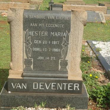 DEVENTER Hester Maria, van 1917-1968