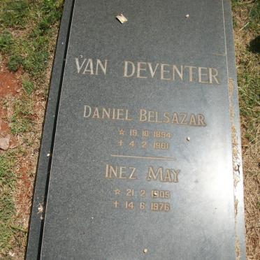 DEVENTER Daniel Belsazar,van 1894-1961 &amp; Inez May 1905-1976