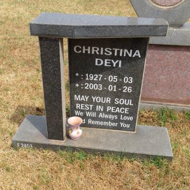 DEYI Christina 1927-2003