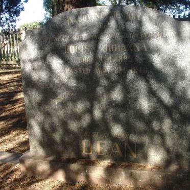 DEAN Louisa Johanna 1885-1946 :: LUDICK Sybil Elizabeth 1908-1975