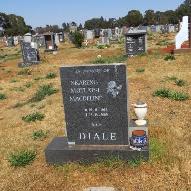 DIALE Nkareng Motlatsi Magdaline 1961-2009