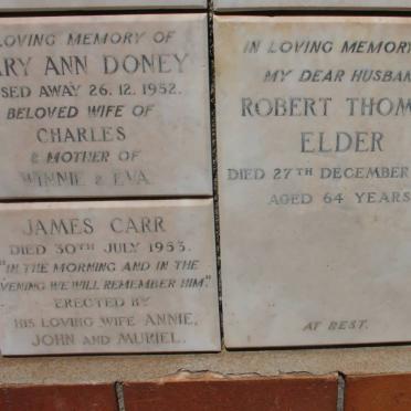 DONEY :: CARR :: ELDER