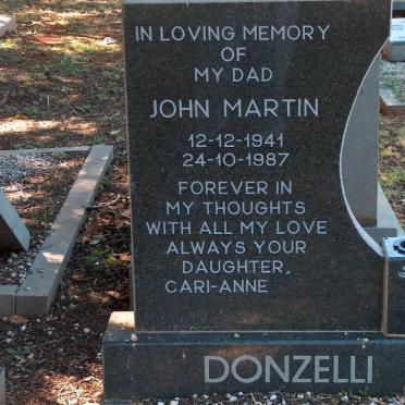 DONZELLI John Martin 1941-1987