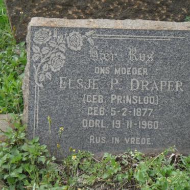 DRAPER Elsje P. nee PRINSLOO 1877-1960