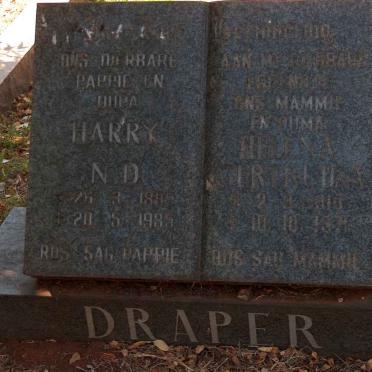 DRAPER Harry N.D. 189?-1985 &amp; Helena ? 1910-1971