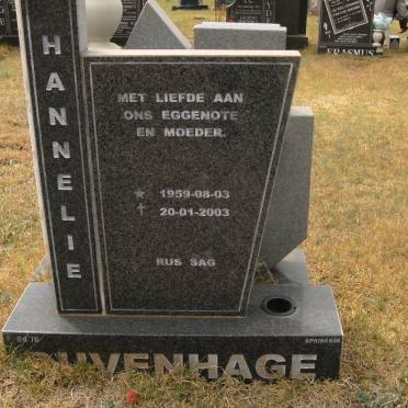 DUVENHAGE Hannelie 1959-2003
