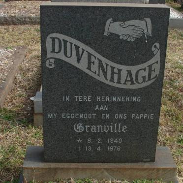 DUVENHAGE Granville 1940-1976