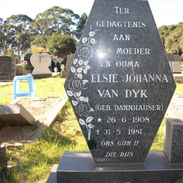 DYK Elsie Johanna, van geb DANNHAUSER 1908-1981