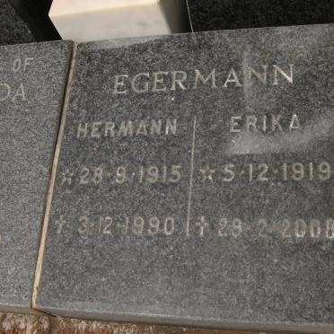 EGERMANN Hermann 1915-1990 &amp; Erika 1919-2008
