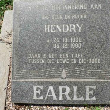EARLE Hendry 1960-1990