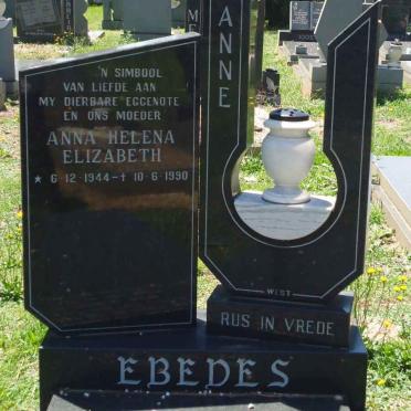 EBEDES Anna Helena Elizabeth 1944-1990
