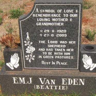 EDEN E.M.J., van 1920-2009
