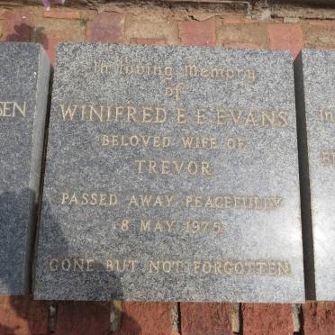 EVANS Winifred E.E. -1975