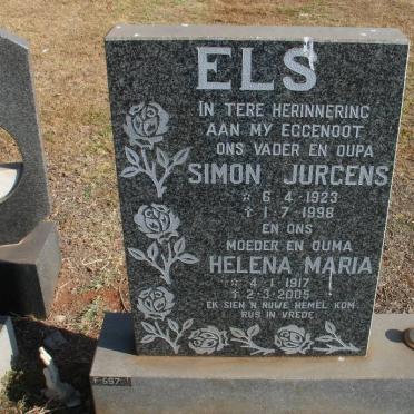 ELS Simon Jurgens 1923-1998 &amp; Helena Maria 1917-2005