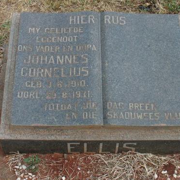 ELLIS Johannes Cornelius 1910-1971