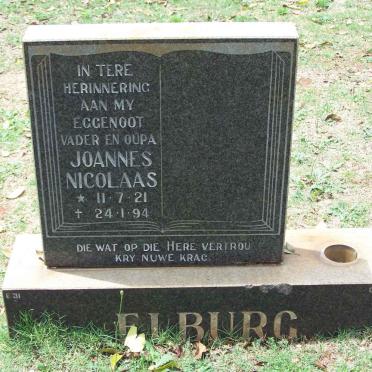 ELBURG Joannes Nicolaas 1921-1994