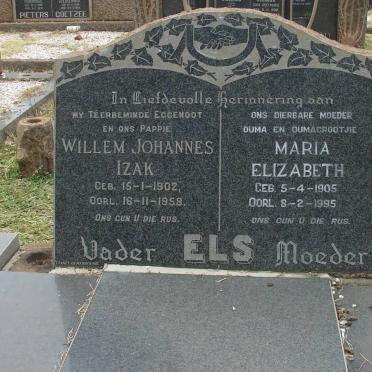ELS Willem Johannes Izak 1902-1958 &amp; Maria Elizabeth 1905-1995