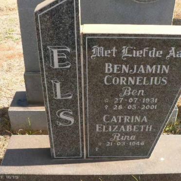 ELS Benjamin Cornelius 1931-2001 &amp; Catrina Elizabeth 1946-