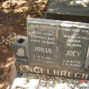 ENGELBRECHT Johan 1923-1996 &amp; Joey 1921-2007