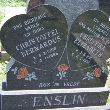 ENSLIN Christoffel Bernardus 1908-1995 &amp; Christina Elizabeth 1911-1991