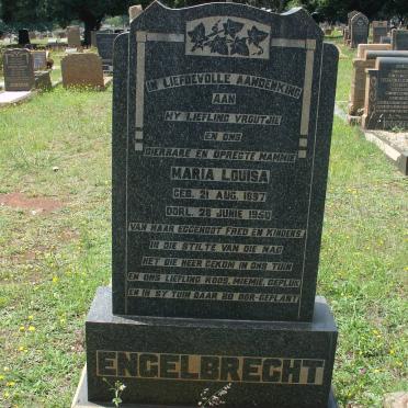 ENGELBRECHT Maria Louisa 1897-1950