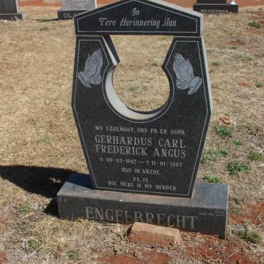 ENGELBRECHT Gerhardus Carl Frederick Angus 1942-2007