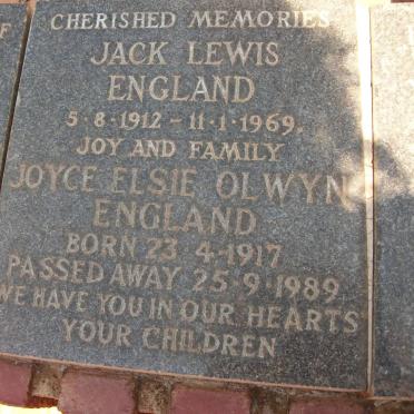 ENGLAND Jack Lewis 1912-1969 &amp; Joyce Elsie Olwyn 1917-1989