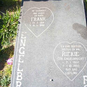 ENGELBRECHT Frank 1919-1999 :: ROUSSEAU Riekie geb ENGELBRECHT 1952-1983