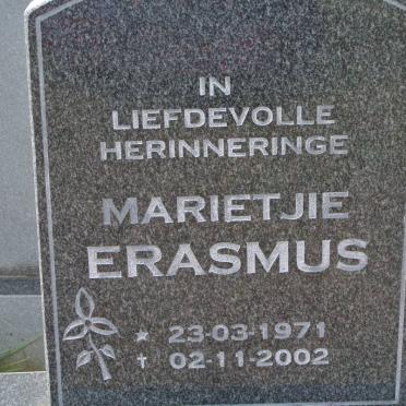 ERASMUS Marietjie 1971-2002