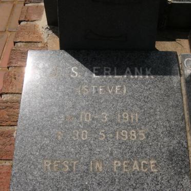 ERLANK Steve 1911-1985