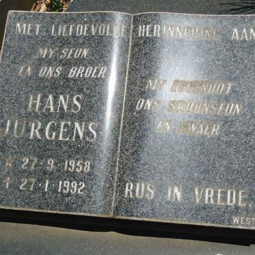 ESTERHUIZEN Hans Jurgens 1958-1992