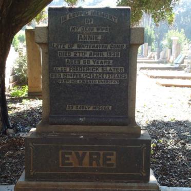 EYRE Frederick Slater -1943 &amp; Annie -1939
