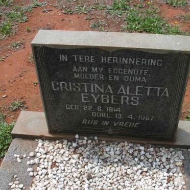 EYBERS Cristina Aletta 1914-1967