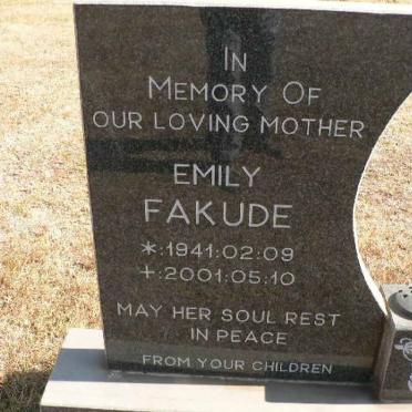 FAKUDE Emily 1941-2001