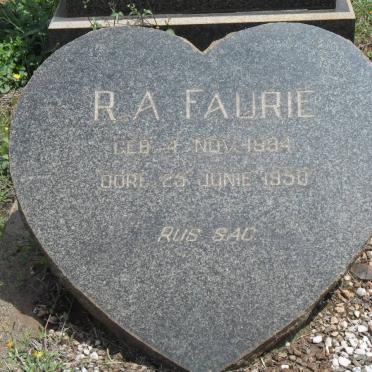 FAURIE R.A. 1894-1950