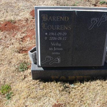 FABER Barend Lourens 1961-2006