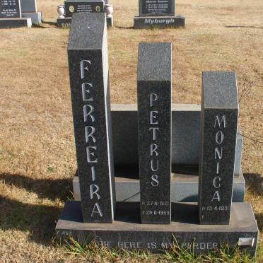 FERREIRA Petrus 1921-1999 &amp; Monica 1931-