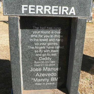 FERREIRA Jose Manuel Azevedo 1961-2004