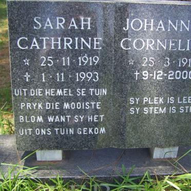 FERREIRA Johannes Cornelius 1914-2000 &amp; Sarah Cathrine 1919-1993
