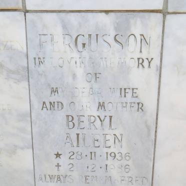 FERGUSSON Beryl Aileen 1936-1986