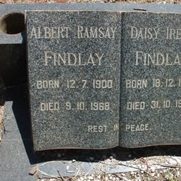 FINDLAY Albert Ramsay 1900-1968 &amp; Daisy Irene 1902-1968