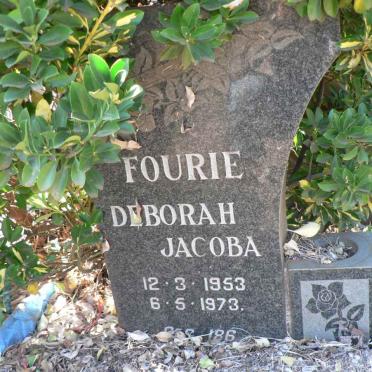 FOURIE Deborah Jacoba 1953-1973