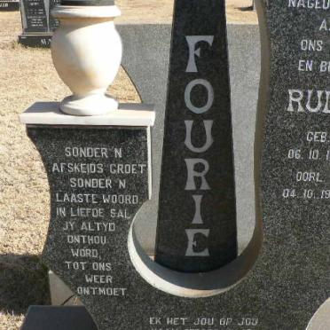 FOURIE Rudi 1965-1999