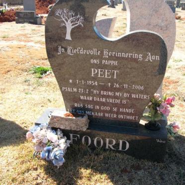 FOORD Peet 1954-2006