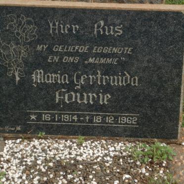 FOURIE Maria Gertruida 1914-1962