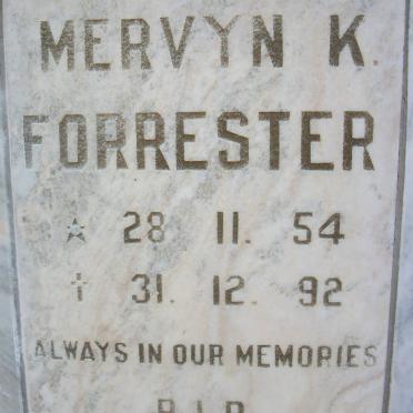 FORRESTER Mervyn K. 1954-1992