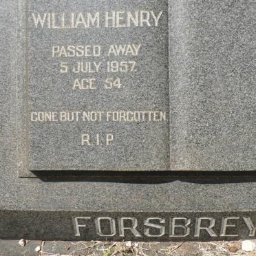FORSBREY William Henry -1957